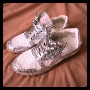 Silver Glitter Sneakers